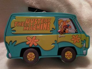 Scooby Doo Mystery Machine Embossed Collectible Tin Hanna Barbera 2000 Lunch Box