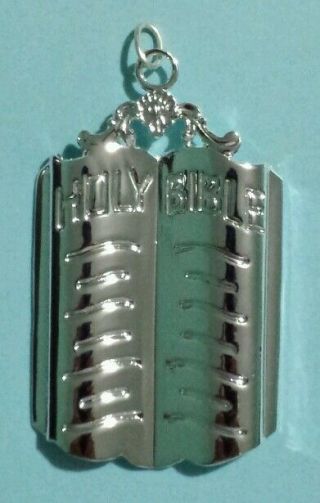 Masonic Chaplain Collar Jewel In Silver Tone