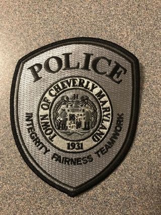 Cheverly Maryland Md Police Patch Emblem Subdued Version