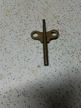 Old Vtg Collectible Double End Brass Clock Key Hr West Germany 75 283
