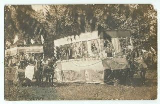 Kinsley,  Ks Kingman,  Kansas 1910 Rppc Postcard,  Parade Float,  Diamond K Flour