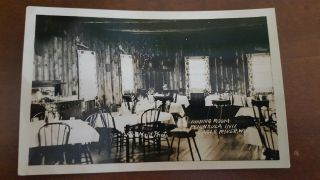 Antique Rice Maid Rppc Photo Postcard Dining Room Peninsula Inn Eagle River Wi