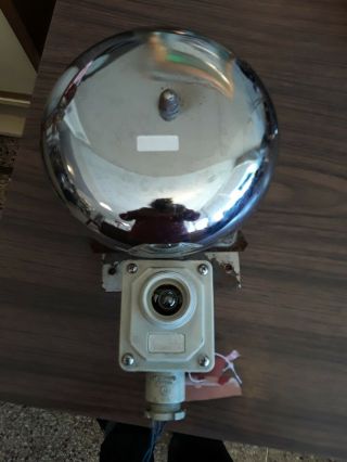 Vintage Large Alarm Bell Mounted With Light Fixture Bell 110v,