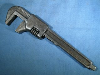 Vintage Script Ford Moore Drop Forging 9 " Auto Adjustable Wrench Made In Usa
