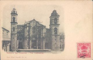 Cuba Habana Cathedral 1900s Pc