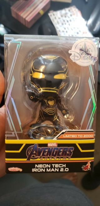 Marvel Avengers Disney D23 Expo 2019 Hot Toys Le Cosbaby Neon Tech Iron Man