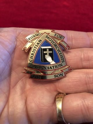 Christian Motorcyclist’s Association “riding For The Son” Member Pin
