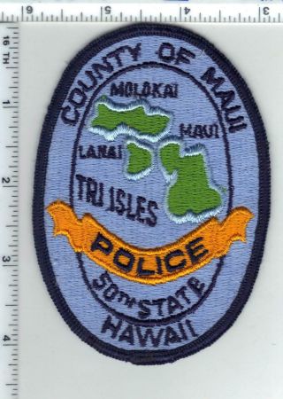 County Of Maui Police (hawaii) Shoulder Patch