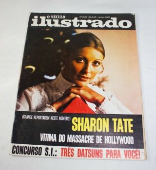 1969 - Vtg Mag - Mission Apollo 11 - Neil Armstrong - Space Moon - Portugal - Sharon Tate
