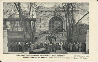 Old 1906 Udb Annapolis Md Us Naval Academy John Paul Jones Parade Leave Armory