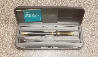 Parker Insignia Black And Gold Ballpoint Pen