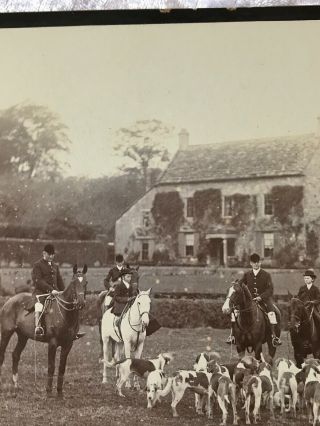 Photo of Hunt Meeting with Horse and Carriage,  Farm House Victorian TM3 3