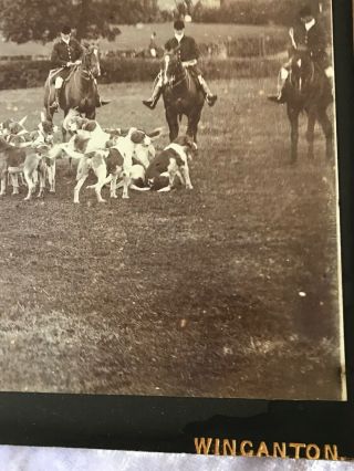 Photo of Hunt Meeting with Horse and Carriage,  Farm House Victorian TM3 5