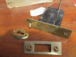 Vintage Yale Mortise Lock With Numbered Skeleton Key