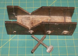 Vintage Metal And Wood Miter Box
