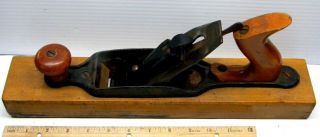Atlas 15” X 2 3/4 " Transitional Hand Wood Bench Plane Wood Handles Part Of Body
