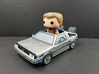 Funko Pop Rides Back To The Future Delorean Marty Authentic Vaulted Loose