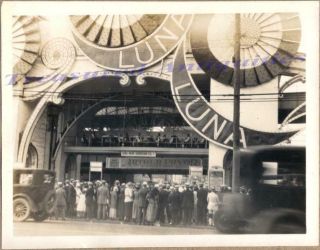 1920s Spectator Crowd At Entrance Coney Island Ny Luna Park Arthur Pryor Photo