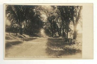 C1920 Real Photo Postcard: Under The Elms – Fryeburg Road - East Brownfield,  Me