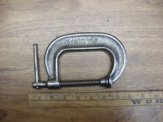 Vintage Armstrong No.  403 " C " Clamp,  3 " Capacity,  Operation &