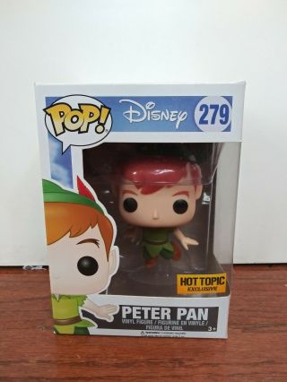 Funko Pop Disney Series Peter Pan 279 Vinyl Figure Hot Topic Exclusive