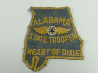 Vintage Alabama State Trooper Heart Of Dixie Shoulder Patch