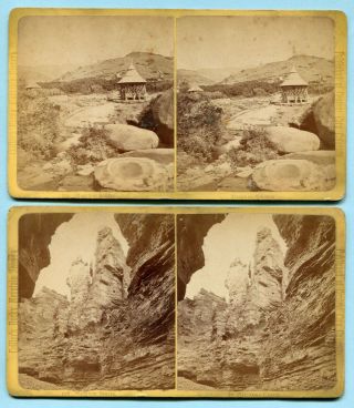 1870s Collier’s Colorado 4 Stereoview Manitou Series Williams Canon &garden Gods