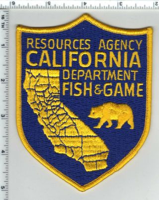 California Dept Fish & Game Resources Agency Shoulder Patch From The 1980 