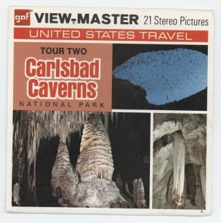 Carlsbad Caverns National Park Mexico Tour Two Viewmaster Packet A377