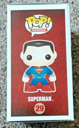 Superman Man of Steel Funko Pop Figurine 29 Vaulted 4