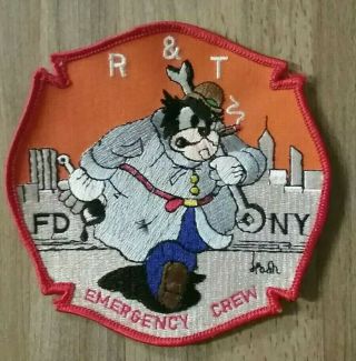 Fdny Fire Department City Of York Ny Emergency Crew R&t Patch Emt Fireman