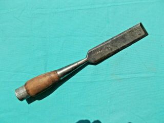 Bevel Edge Socket Firmer Chisel - 1 1/4 " Wide - Signed: T.  H.  Witherby