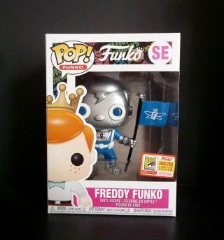 Funko Pop Freddy Funko Space Robot (blue) Le 2000 Fundays 2018 Sdcc