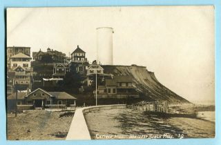 Antique 1910 Winthrop Beach Ma Rppc Cottage Hill Real Photo