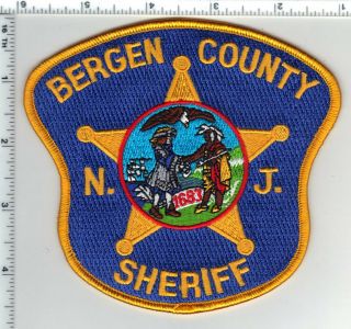 Bergen County Sheriff (jersey) Shoulder Patch From The 1990 