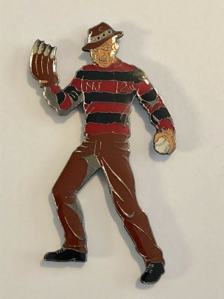Nightmare On Elm Street Freddy Krueger Large Enamel Pin Rare Htf Little League