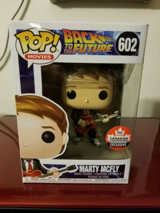 Funko Pop Movies 602 Marty Mcfly Canadian Convention Exclusive Back 2 The Future