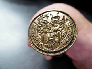 Antique Circa 1800 ' s wax seal.  Coat of arms.  Scottish Campbell clan 2