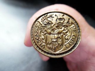Antique Circa 1800 ' s wax seal.  Coat of arms.  Scottish Campbell clan 3