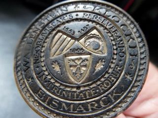 Antique Circa 1800 ' s wax seal.  Coat of arms.  German ? Bizmark 2