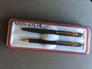 Caran D’ache 858 Set Mech Pencil And Ball Pen
