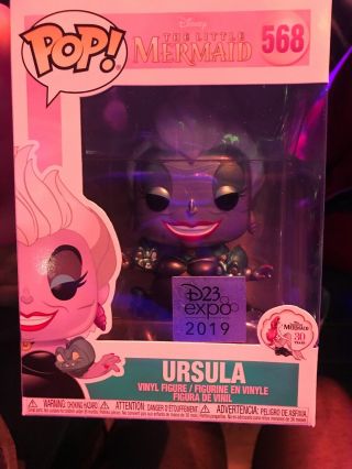 D23 Expo 2019 Exclusive Metallic Ursula Funko Pop The Little Mermaid In Hand 568