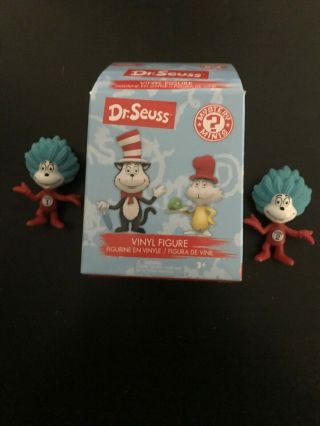 Set Of 2 Funko Mystery Minis The Cat In The Hat Dr.  Seuss Thing 1 And Thing 2
