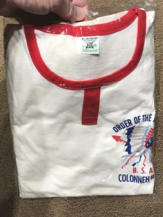 Vintage Late 60’s Bsa Boy Scouts Tshirt Order Of The Arrow Colonneh 137 Size 16