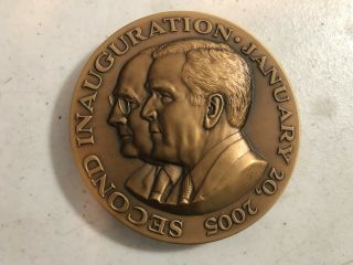 Official 2005 Inaugural Medal - Second Inauguration - George W Bush - Solid Bronze