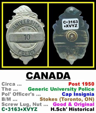 Cap Badge • Canada • Generic University Pol 
