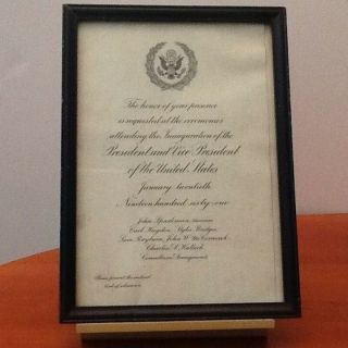 Congressional Invitation To Jfk /president Kennedys 