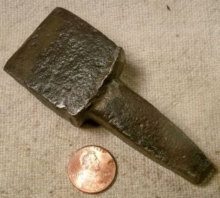 Small Hand Forged Blacksmith Anvil Cutting Hardy Old Tool Read
