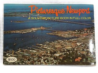 1974 Picturesque Newport Rhode Island Souvenir Picture Book In Full Color 2
