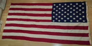 Valley Forge American Flag 5 Ft X 9.  5 Ft 100 Cotton Bunting Made In Usa